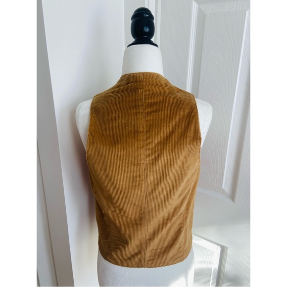 70s Brown Leather Western Wear/Hippie/Suit Vest by Cordovan Montreal - Picture 5 of 9